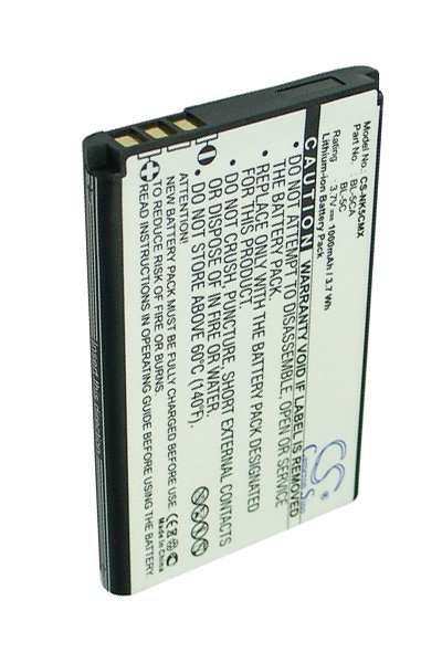 BTC-NK5CMX batteria (1000 mAh 3.7 V, Nero)