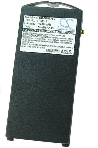 BTC-NKM3SL battery (1200 mAh 2.4 V, Black)