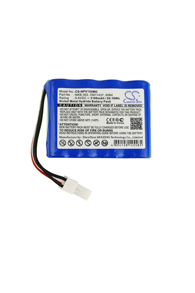 BTC-NPV150MD bateria (2100 mAh 9.6 V, Azul) - BatteryUpgrade