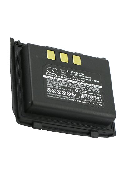 BTC-NTX300BL batería (3000 mAh 3.7 V, Negro)