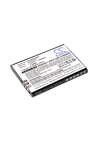BTC-NUS280SL batterie (1200 mAh 3.8 V, Noir)