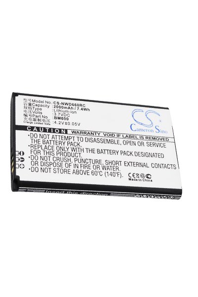BTC-NWD660RC batteri (1800 mAh 3.7 V)