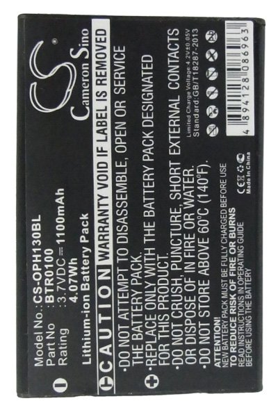 BTC-OPH130BL batéria (1100 mAh 3.7 V)