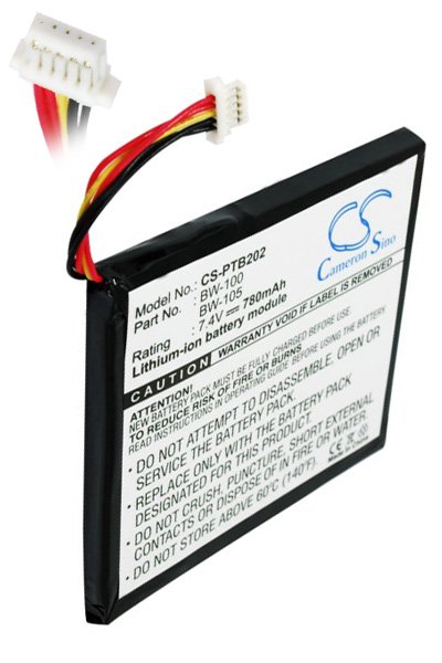 BTC-PTB202 battery (780 mAh 7.4 V, Black)