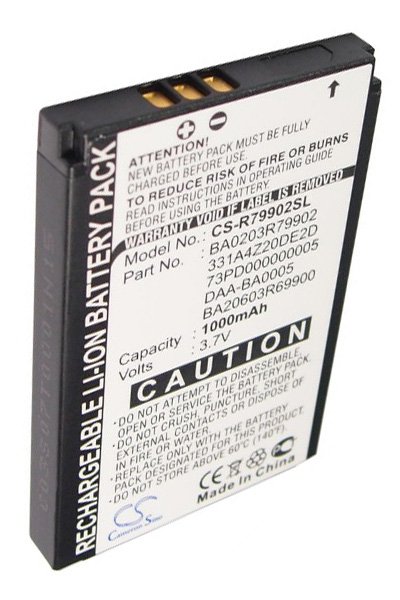 BTC-R79902SL battery (1000 mAh 3.7 V, Black)
