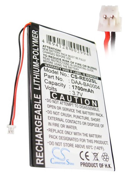 BTC-RE02SL battery (1500 mAh 3.7 V, Black)