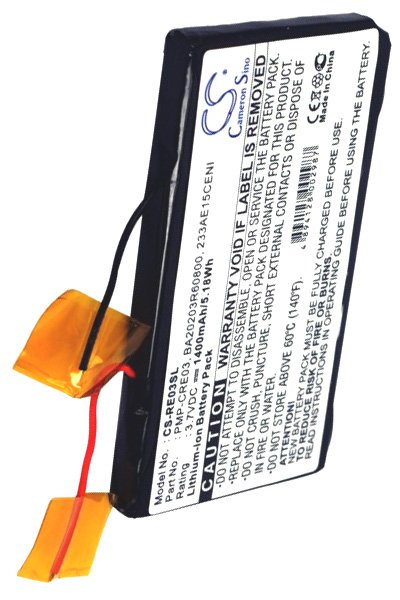 BTC-RE03SL battery (1400 mAh 3.7 V, Black)