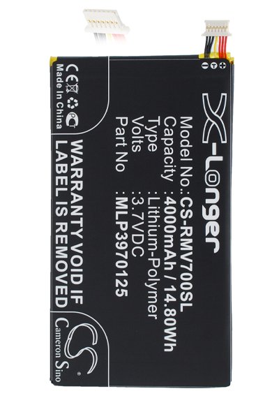 BTC-RMV700SL bateria (4000 mAh 3.7 V)