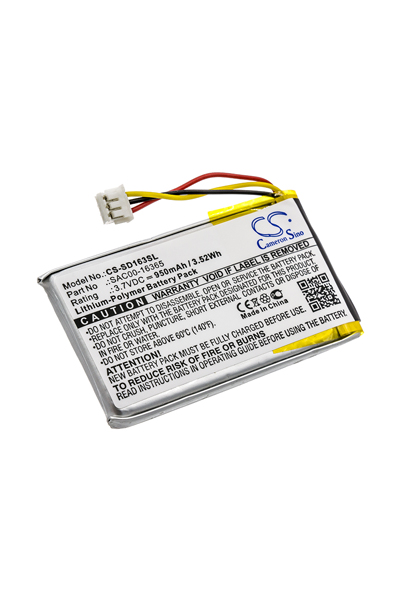 BTC-SD163SL battery (950 mAh 3.7 V, Black)
