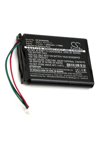 BTC-SGX600SL battery (850 mAh 3.7 V, Black)