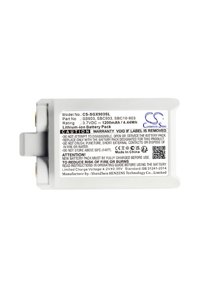 BTC-SGX903SL battery (1200 mAh 3.7 V, White)