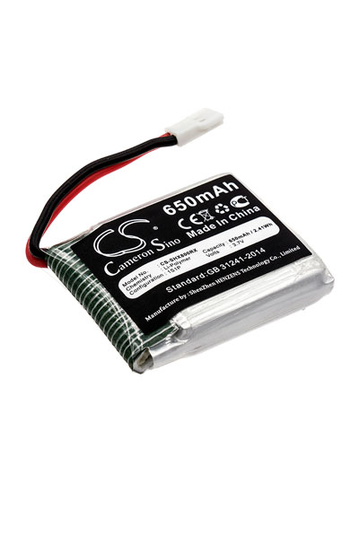 BTC-SHX800RX battery (650 mAh 3.7 V, Black)