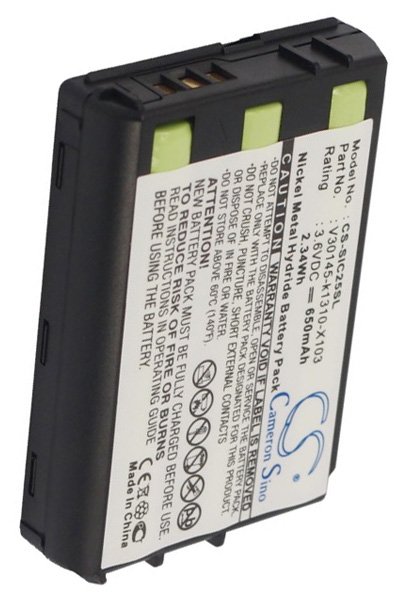 BTC-SIC25SL batteri (650 mAh 3.7 V, Svart)