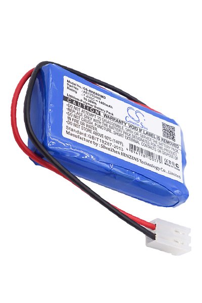 BTC-SKE600MD battery (1400 mAh 7.4 V, Blue)