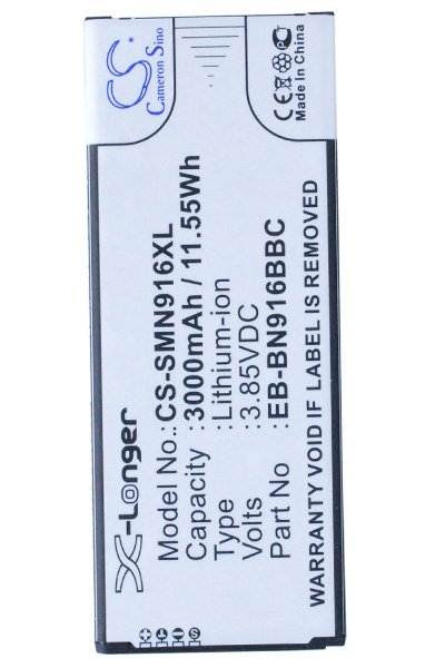 BTC-SMN916XL batterie (3000 mAh 3.85 V)