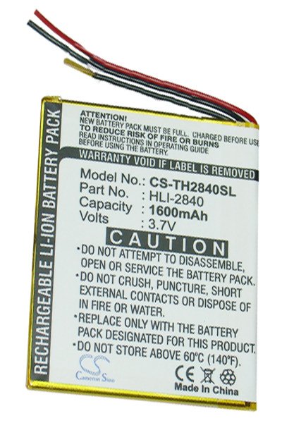 BTC-TH2840SL battery (1600 mAh 3.7 V, Black)