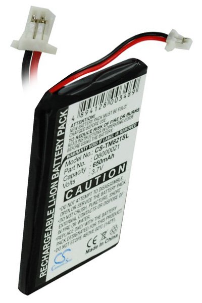 BTC-TM821SL battery (650 mAh 3.7 V, Black)