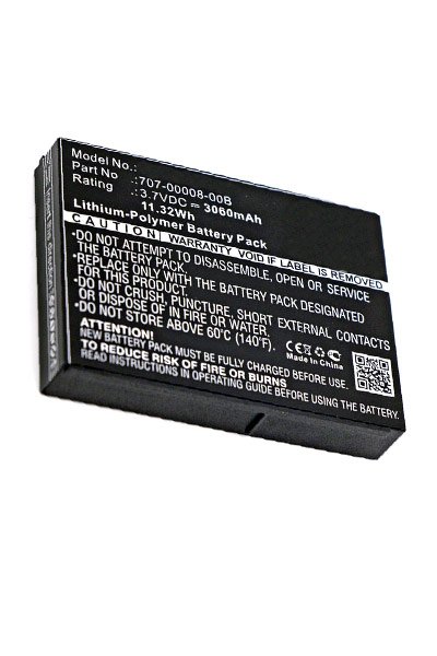 BTC-TRN300SL battery (3060 mAh 3.7 V, Black)