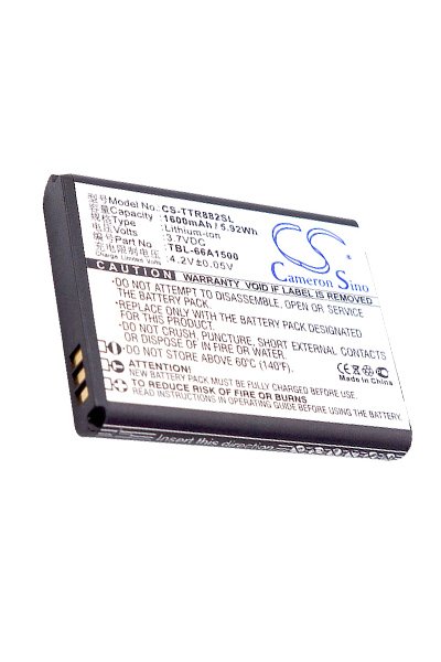 BTC-TTR882SL batéria (1600 mAh 3.7 V)