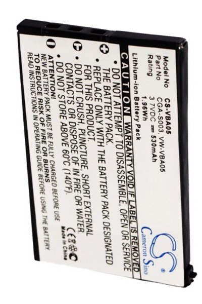 530mAh 3.7V Battery for Panasonic CGA-S003E/1B SV-AS10 SV-AS10-A SV-AS10-D 