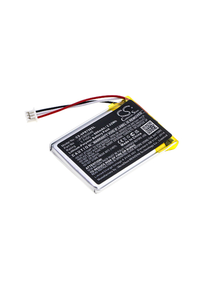 BTC-VPR756SL battery (600 mAh 3.7 V, Black)