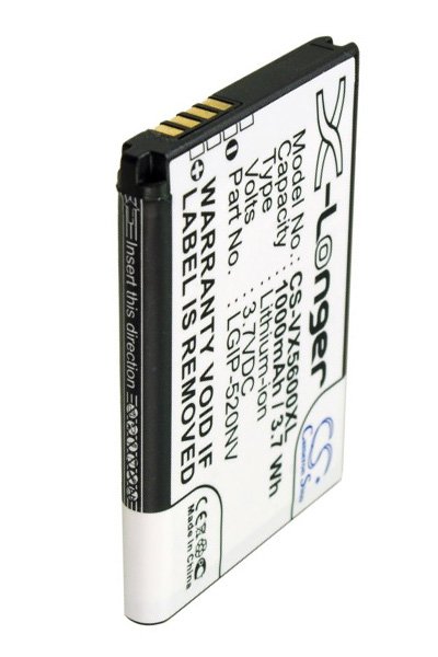 BTC-VX5600XL bateria (1000 mAh 3.7 V)