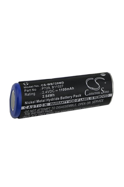 BTC-WB729MD batteri (1100 mAh 2.4 V, Blå)