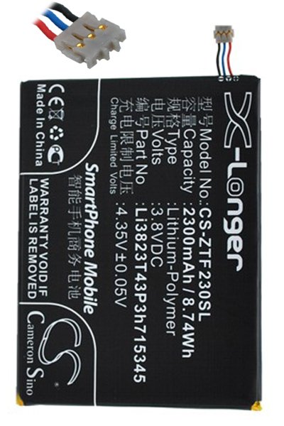 BTC-ZTF230SL bateria (2300 mAh 3.7 V)