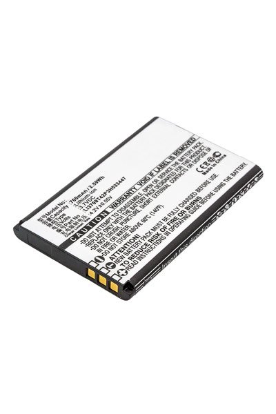 BTC-ZTR550SL batteri (700 mAh 3.7 V, Sort)