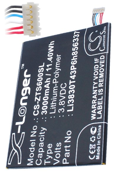 BTC-ZTS600SL batteri (3000 mAh 3.8 V)