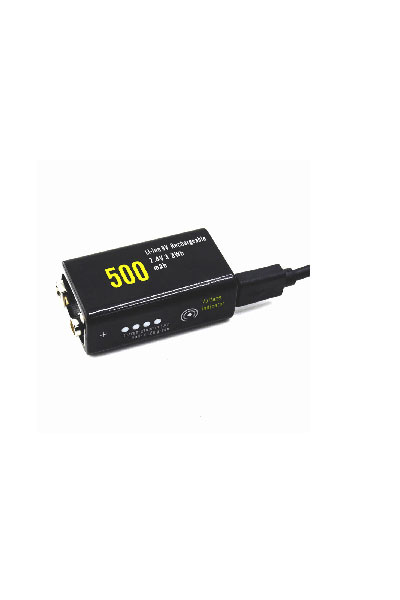  9V / E-Block / 6HR62 Lithium battery USB-C (2 pcs, USB-C)