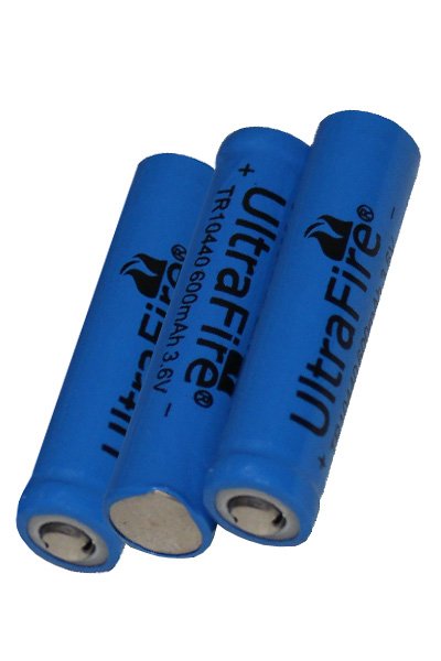 UltraFire 3x 10440 battery (600 mAh, Rechargeable)
