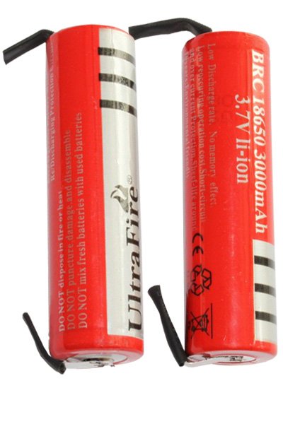 Batterie - UltraFire 18650 batterie Rechargeable (2 pièces) (3.7V, 3000  mAh) - BatteryUpgrade
