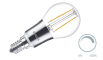 Lustre clear filament dimmable