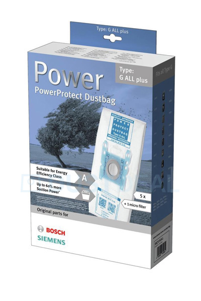 Bosch PowerProtect Staubbeutel Type G ALL 17000940 BBZ41FGALL 