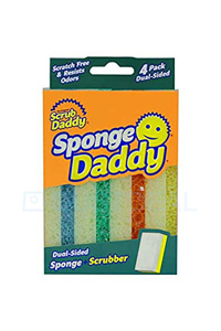  Scrub Daddy | Paddy de esponja Paddy Scouring Pad (4 peças)