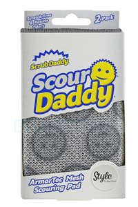  Scrub Daddy | Colección de estilo gris de esponja de papá scour (2 piezas)