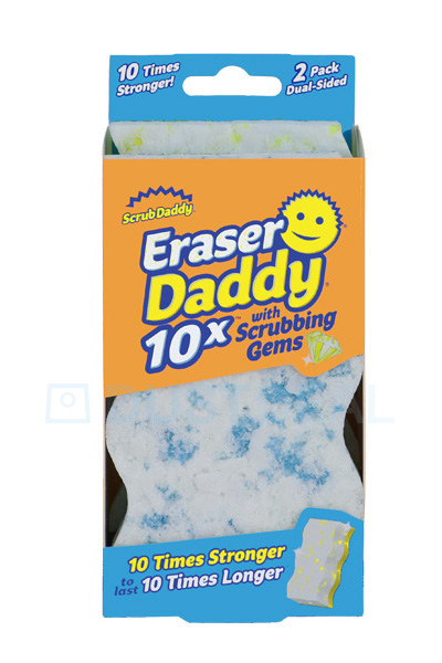 Eraser Daddy 10-Piece Eraser Sponges with Scrubbing Gems by Scrub