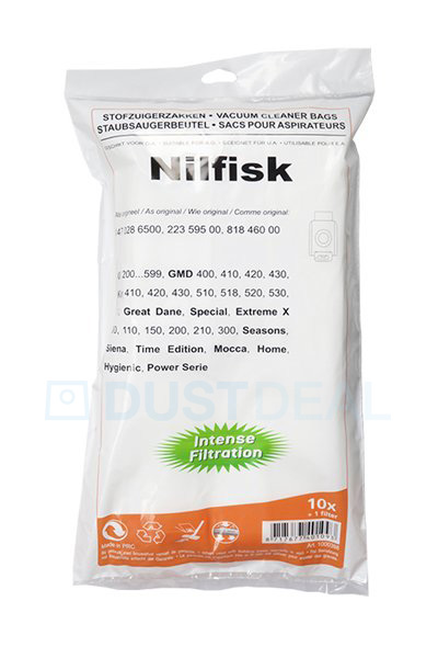 Nilfisk Bolsas para aspiradoras Microfibra (5 bolsas, 1 filtro) - DustDeal  - Aspiradoras & bolsas
