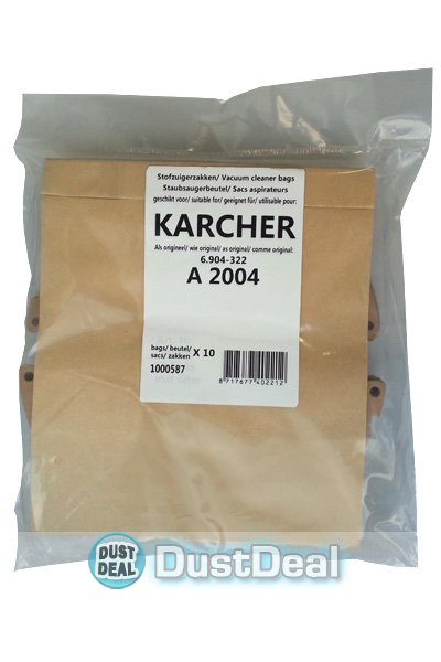 Pack Of 10 Vacuum Cleaner Bags For Karcher 6.904-322.0