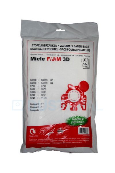 Type:F/J/M Replacement Vacuum Cleaner Bag For Miele S381 Pack of 5 